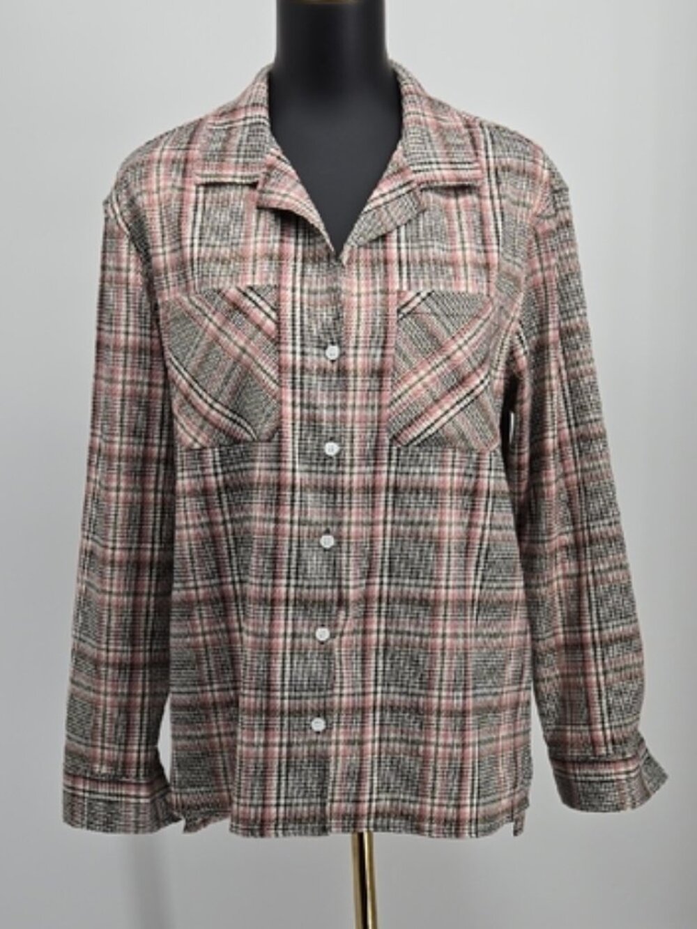 The Kooples Plaid Button Shirt Size 6